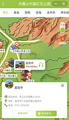 西藏景区手绘地图智慧导览和语音结合，让景区“活”起来
